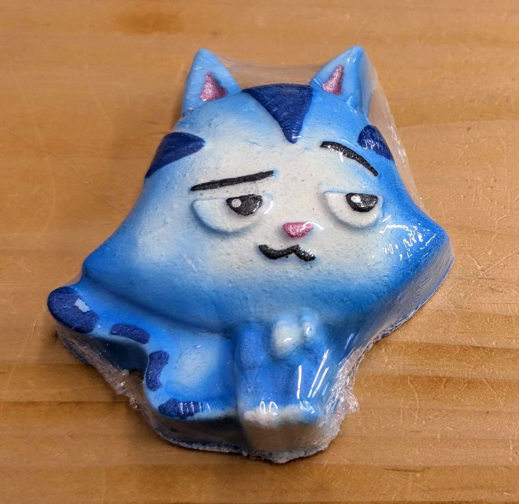 Bombe de bain - Chaton bleu